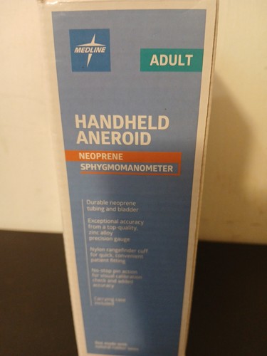 Medline Sfigmomanometro in neoprene aneroide portatile per adulti MDS930LF - Foto 4 di 6