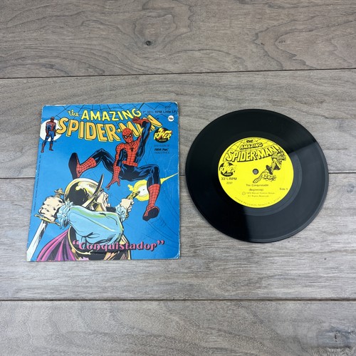 The Amazing Spider-Man Conquistador 7" 33 1/3 rpm Little LP #2297 Power record - Picture 3 of 9