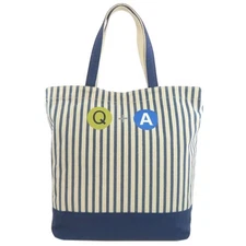 SELECT BAG  Laurie Rosenwald Stripe Tote Bag Canvas  Ladies [Used]