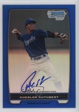 2012 Bowman Chrome Prospects Blue Refractor /150 Cheslor Cuthbert #BCP58 Auto