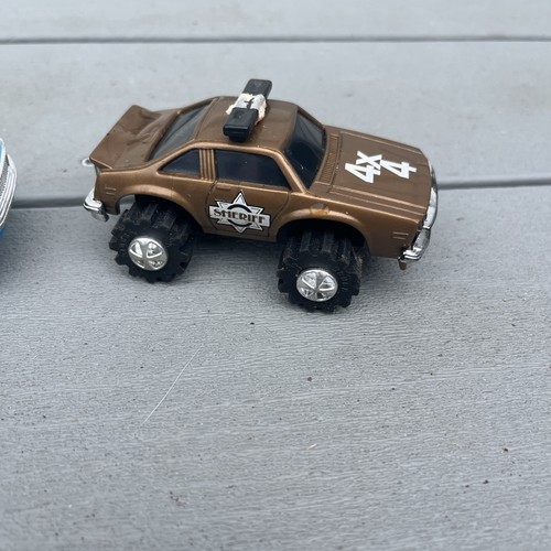 2 Vintage LJN Rough Riders Sheriff And Blue Police Cruiser Parts Repair - Picture 2 of 9