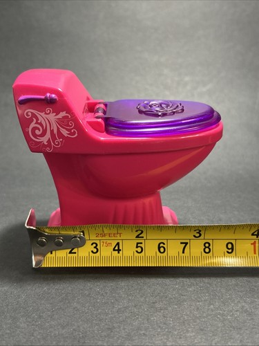 Barbie Glam Toilette Casa dei Sogni Rosa Viola Bagno Mattel 2008 - Foto 13 di 14