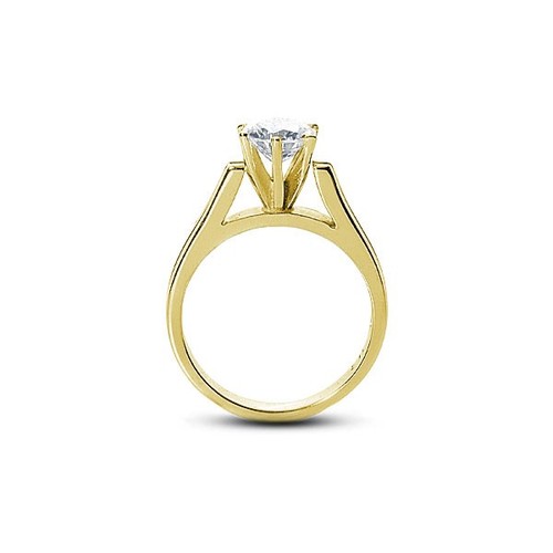 Diamante tondo certificato naturale 3,16 ct F-SI1 placca 950 Anello di fidanzamento solitario - Foto 6 di 8