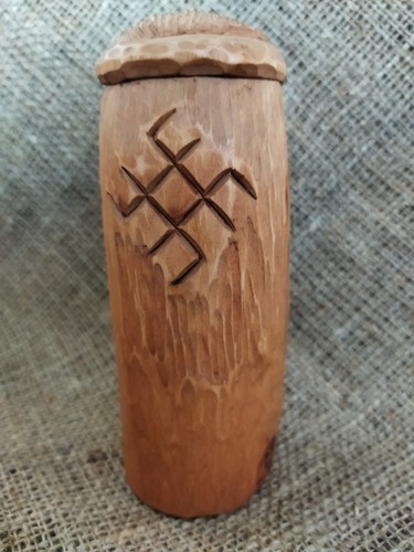 Svarog - Antiguo Dios del Fuego y la Herrería, Estatuilla de Madera Hecha a Mano - Imagen 14 de 24