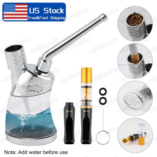 Portable Mini Water Bong Smoke Pipe Smoking Pipes Small Tobacco Hookah Shisha US - Picture 1 of 12