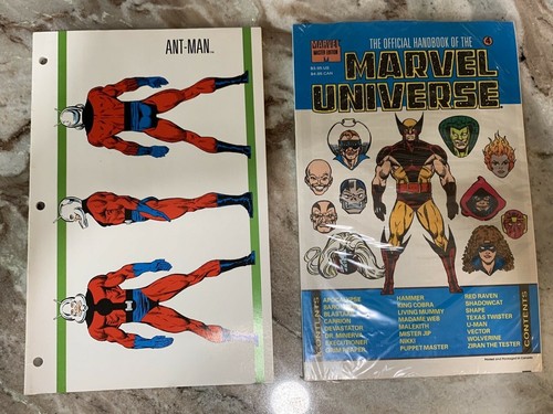 THE MARVEL UNIVERSE 1 MASTER EDITION #4 SEALED WOLVERINE & ANT-MAN DATA BOOK - Picture 1 of 12
