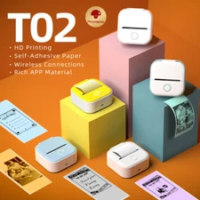 Phomemo T02 Portable Sticker Maker Printer Inkless Mini Photo Thermal Printer