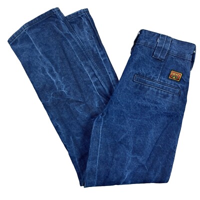 County FB Jeans Denim Straight Leg Workwear Heavy Cotton Blue Mens