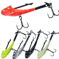 4x Swimbait Jig Heads Walleye Fishing Jig Hook Underspin for Trout Bass Crappie