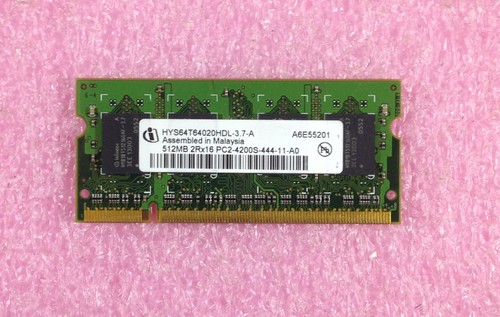 512MB INFINEON DDR2-533 PC2-4200S  NON-ECC SODIMM MEMORY RAM - HYS64T64020HDL-3 - Picture 1 of 2