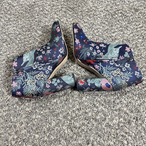 Sam Edelman Size 6.5 Cambell Floral Brocade Jacquard Embroidered Boots New - Picture 9 of 11