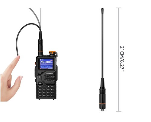 Baofeng K5 Plus 136-174/220-260/400-480MHz Type-C 999CH with Programming Cable - Picture 15 of 21