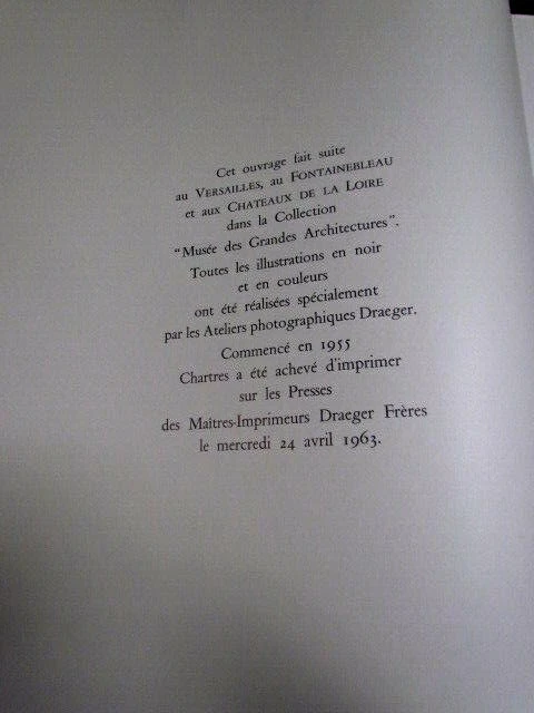 Grand in-folio: CHARTRES. Musée des grandes architectures. proche du neuf - Photo 4/4