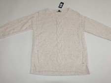 Tommy Hilfiger Women's Cable Knit Speckled Sweater Large Slightly Oversized Fit
