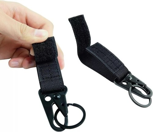 Tactical Duty Belt Keeper Key Holder Metal Police Key Clip Military Molle Hook - Picture 3 of 13