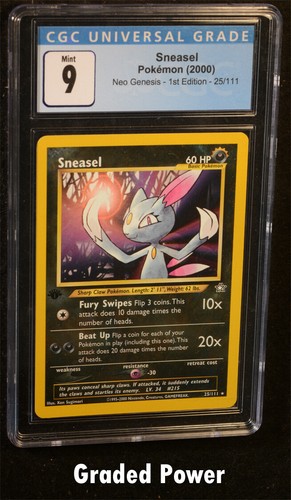 Sneasel (1st Edition) graded CGC 9 for sale on eBay
