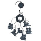 CARSON vintage 1996 silver-tone dog chime home decor