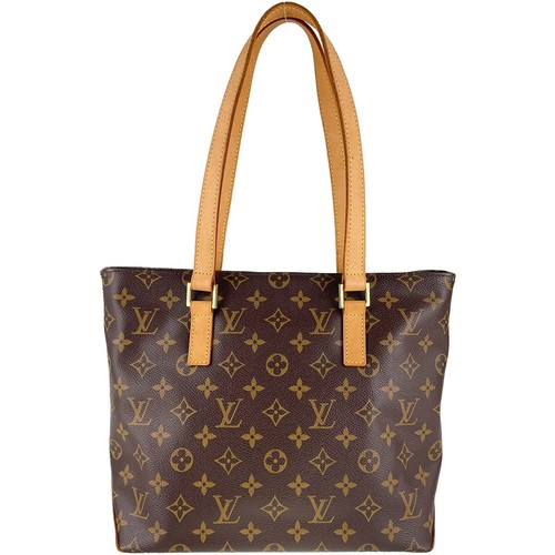 Bolso de Mano Louis Vuitton Monograma Cabas Piano Cuero Tela Marrón 2962 - Imagen 3 de 24
