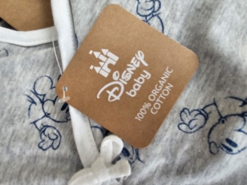 NWT DISNEY BABY Mickey 3-Piece Hooded Set 3/6 months Organic Cotton - Picture 6 of 7