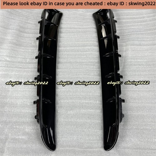 Gloss Black Side Fender Air Vent Outlet Grille Cover For 10-16 Porsche Panamera - Picture 3 of 11