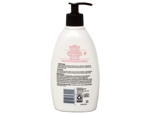 Aceite cremoso hidratante corporal Aveeno 12 oz avena almendra nutre la piel seca - Imagen 3 de 4