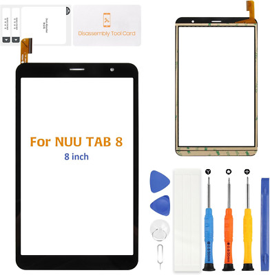 For 8 Inch NUU TAB 8 T0801L T0802L Touch Screen Replacement Front Panel Digitize