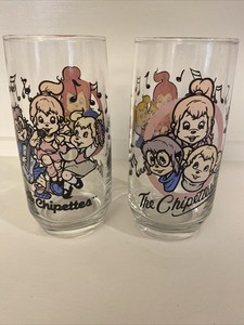 *1985 THE CHIPETTES Drinking Glass Karman Ross Productions