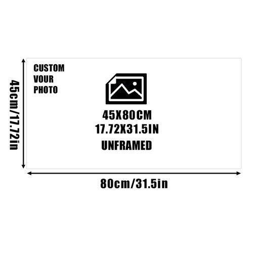 Personalised Canvas Photo Customized Poster Art Family Photo Print Picture - Bild 38 von 60