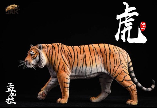 JxK 1/6 Tigre del Bengala Figura Animale Selvatico Modello Da Collezione Giocattolo Regalo Decorazione Resina Nuovo - Foto 3 di 16