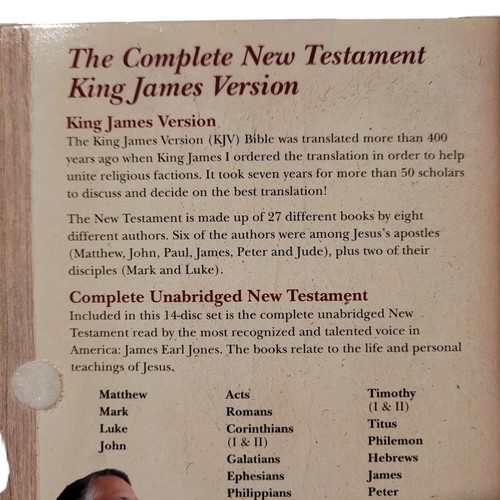 James Earl Jones liest die Bibel ganze KJV Neues Testament ungekürzt (CD, 2014) - Bild 7 von 19