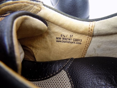 Born Hawkeye Womens Walking Shoe Size 6.5M Black Leather Lace Up Bicycle Sneaker - Bild 9 von 12