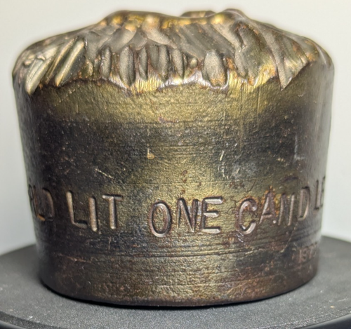 Albert Leon Wilson 1970 Candle Holder "PEACE...If Everyone in the World Lit.... - Picture 6 of 8