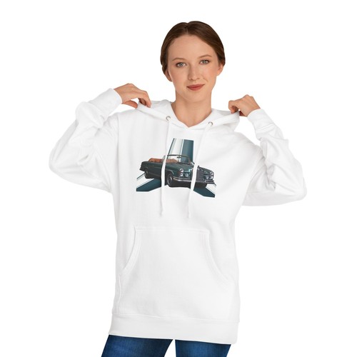 Classic Car Enthusiast Hooded Sweatshirt, Mercedes-Benz 280 SE, Vintage Car - Picture 8 of 9