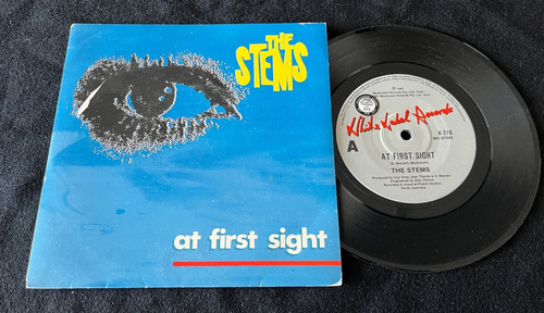 THE STEMS AT FIRST SIGHT PICTURE SLEEVE RARE ERROR PROMO 1987 AUSTRALIAN 7" 45 - Picture 1 of 2