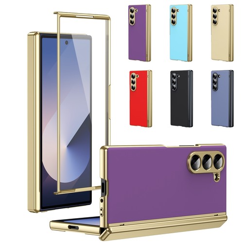 Funda protectora de pantalla de PC rígida chapada de lujo para Samsung Galaxy Z plegable 6 5 4 3 5G - Imagen 2 de 30
