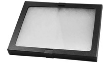 Glass Top Riker Display Box With Metal Clips 8-5/8" x 6-5/8" x 3/4"