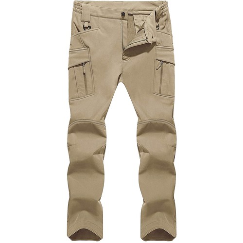 Tacvasen Men's Thermal Pants Cargo Working Trousers Insulated Fleece Lined Pants - Picture 36 of 60