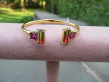 NWT Kate Spade Geo Gems Ombre Hinged Cuff Bracelet-Multi Color/$78