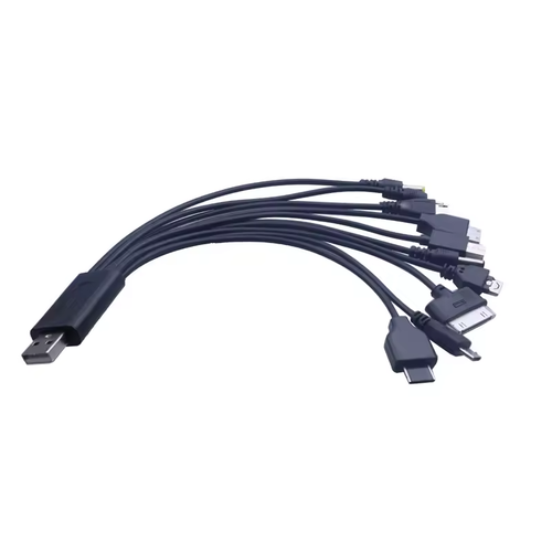 Universal USB To Multi Plug Cell Phone Charger Cable 10-in-1 Fast Charging Cord - Picture 6 of 6