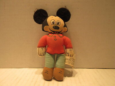 Vintage Knickerbocker Walt Disney Mickey Mouse Cloth Doll Vintage Knickerbocker Walt Disney Mickey Mouse Cloth Doll