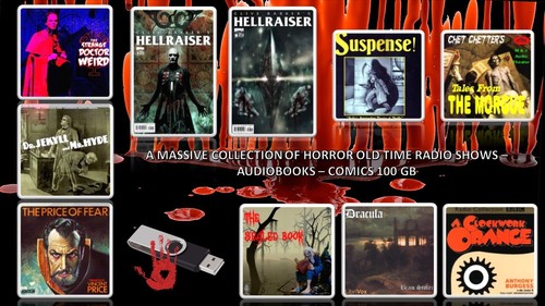 HUGE COLLECTION OF OLD TIME RADIO HORROR SHOWS 100+ GB MP3 & CBR FILES ON USB - Bild 1 von 6
