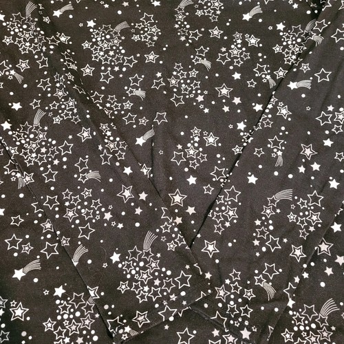 Wonder Nation Shirt Girls Youth XL 14-16 Black White Stars Long Sleeve - Picture 4 of 5