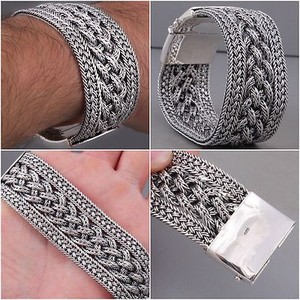 Details About Heavy Tribal Wide Woven Braided 925 Sterling Silver Mens Bracelet Pre 8 9 10 Details About Heavy Tribal Wide Woven Braided 925 Sterling Silver Mens Bracelet Pre 8 9 10