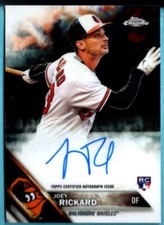 2016 Topps Chrome Rookie Autograph Auto  Joey Rickard   CARD # RA-JR