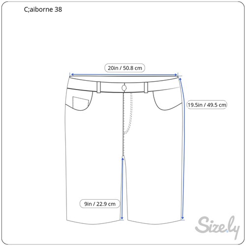 Claiborne Mens Size 38 x 9 Beige Tan Flat Front Pockets Casual Chino Shorts - Picture 2 of 6
