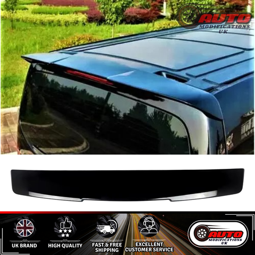 Mercedes V Class Vito Viano W447 MK3 Roof Spoiler Wing Lip Gloss Black 2014-2022 - Picture 6 of 10