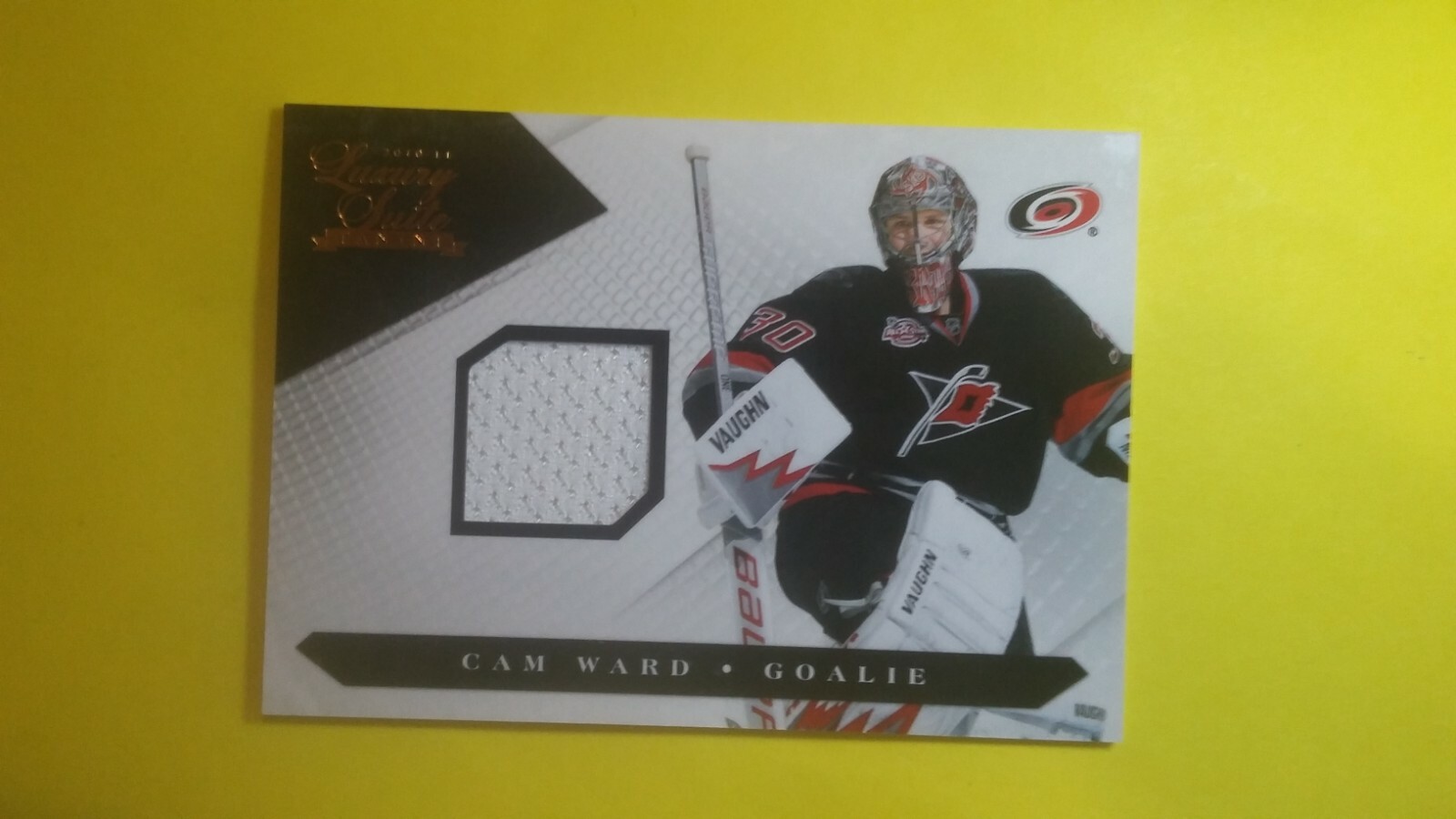 2010-11 Panini Luxury Suite Jersey Cam Ward #14 Carolina Hurricanes 380/599