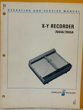 HP / Agilent 07044-90000 1972 7044A/7045A X-Y Recorder Oper & Service Manual.