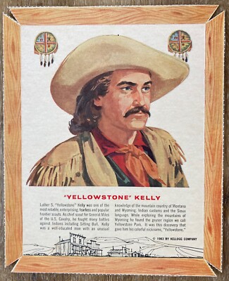 1963 Kellogg's Men of the Wild West ''Yellowstone'' Kelly