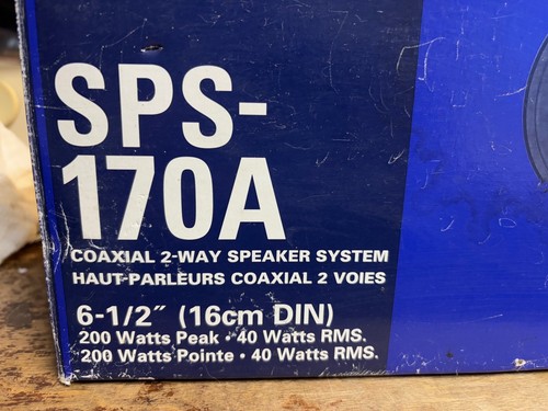 ALPINE SPS-170A TYPE-S 200W Peak 40W RMS Coaxial 2-Way Speakers 6.5" - Picture 4 of 4